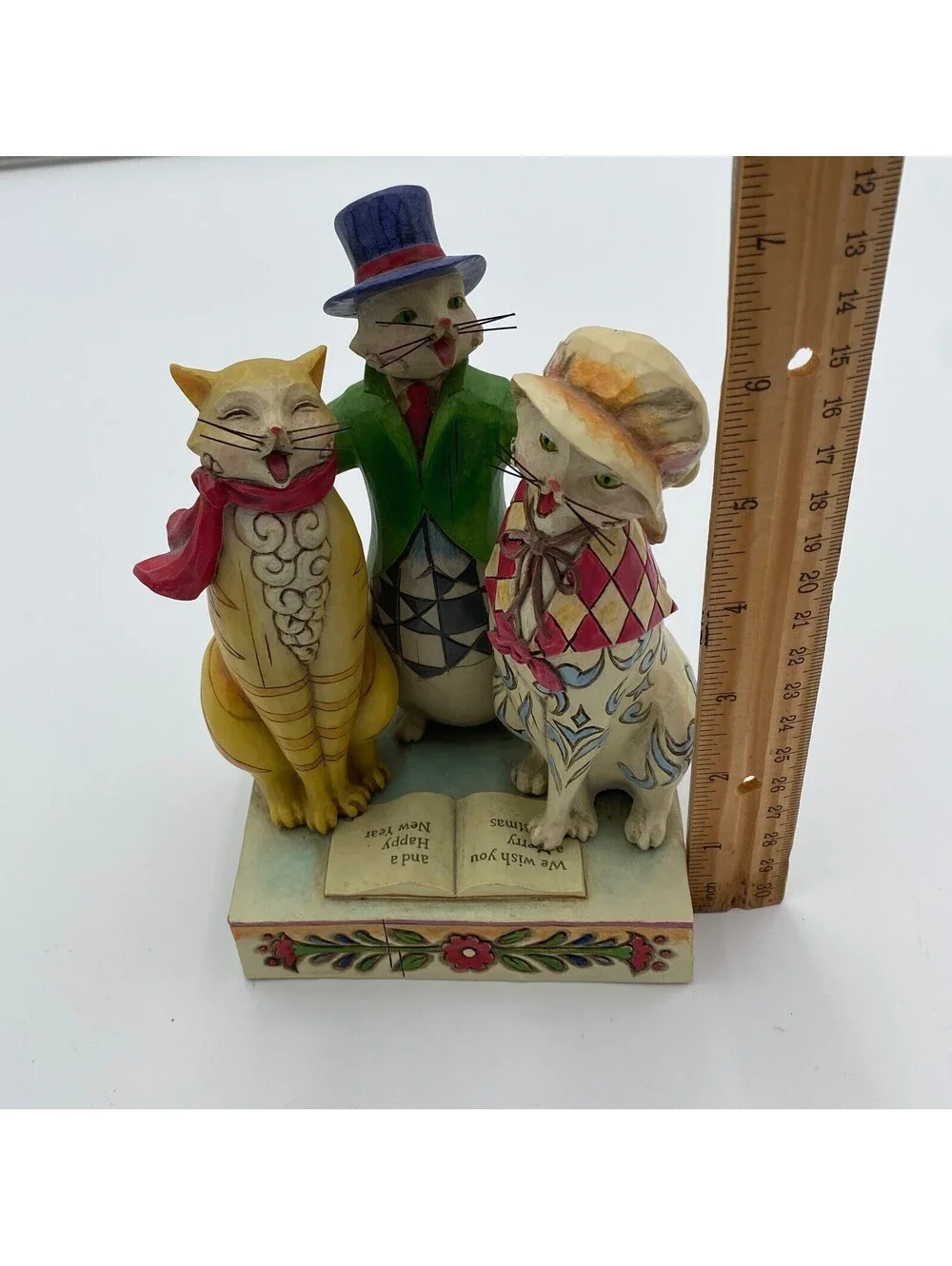 Jim Shore Caroling Cats 4010897 Christmas Figurine 2008 Retired